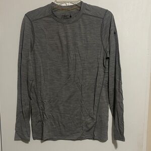 Smartwool Men’s Heather Gray Long-Sleeve Crew